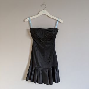 Marciano Satin Strapless Dress